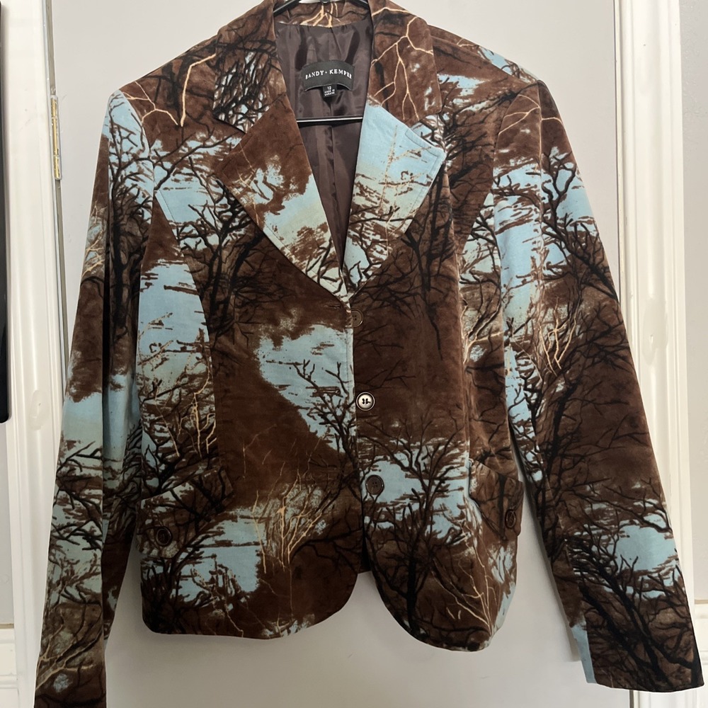Vintage Randy Kemper Women's Velvet Blazer  Size 12 Pre Loved